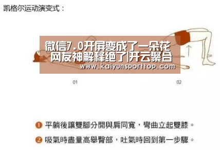 微信7.0开屏变成了一朵花 网友神解释绝了|开云聚合(图1) 开云官网
